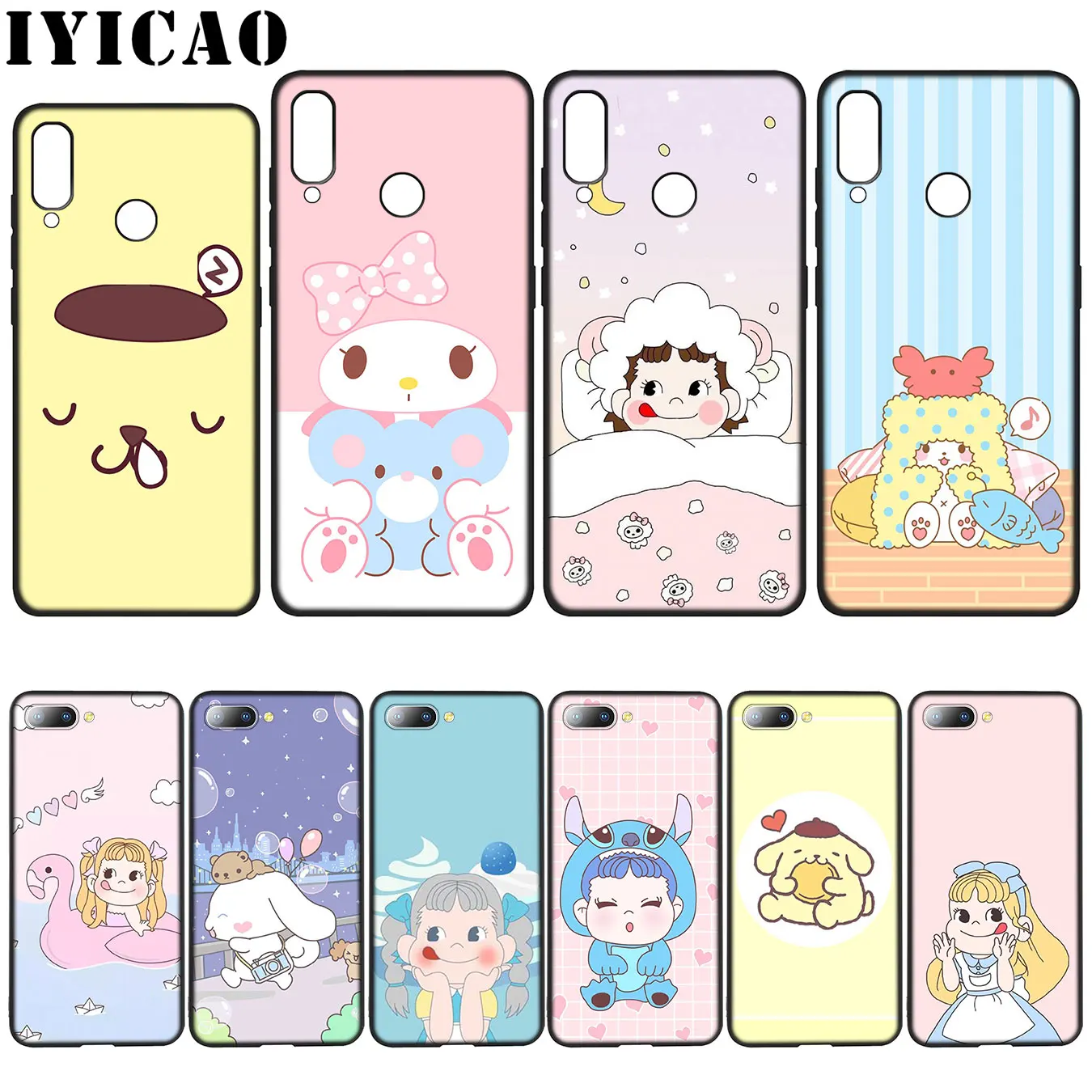 IYICAO Sanrio ПОМ пурин милая девочка из мультфильма мягкий чехол для Huawei Y7 Y6 премьер Y9