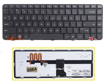 

SSEA New US Keyboard backlight for HP Pavilion dm4 dm4-1000 DM4-1100 DM4-1150CA DM4T-1000 DM4-2015DX DV5-2000 DV5T-2000 NO frame