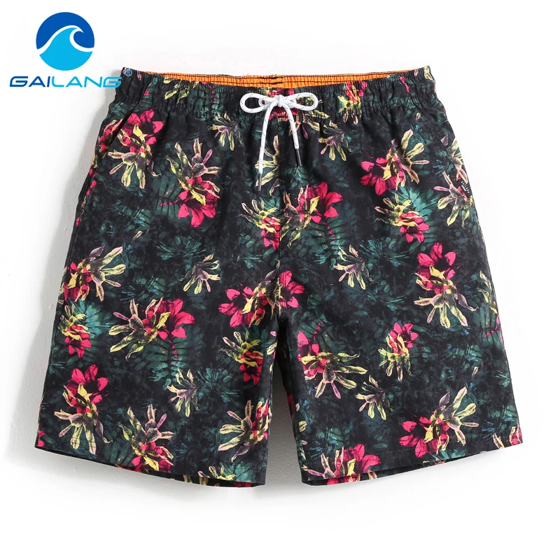 

Gailang Brand Quick-drying men beach shorts Swimwear Swimsuits Man boardshorts polyster Man new Trunks Bermuda Casual Trunks