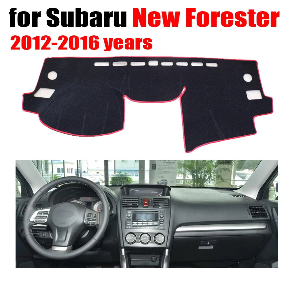 Car dashboard covers for Subaru New Forester 2012-2016 years Left hand drive dashmat pad dash cover auto accessories | Автомобили и