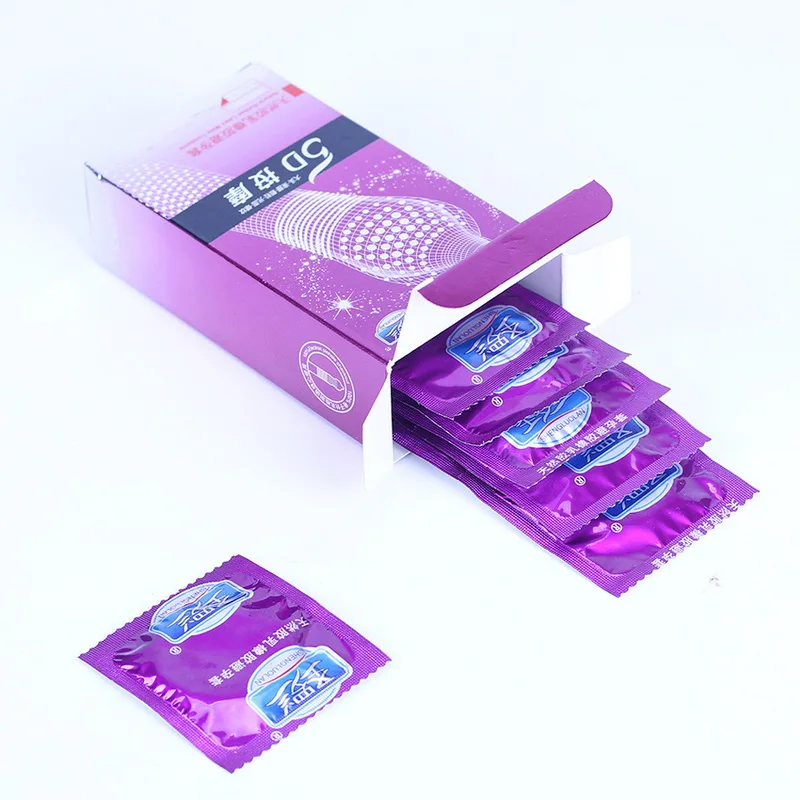 5D Dotted Thread Ribbed Condoms 5