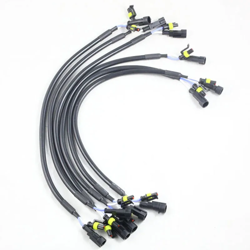 50cm 0.5 Meters AMP socket Extension Wire wiring HID high voltage cord Cable 2PCS