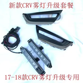 

eOsuns led drl daytime running light fog lamp (2pcs) + grille cover (2pcs) for honda crv CR-V 2017-2018
