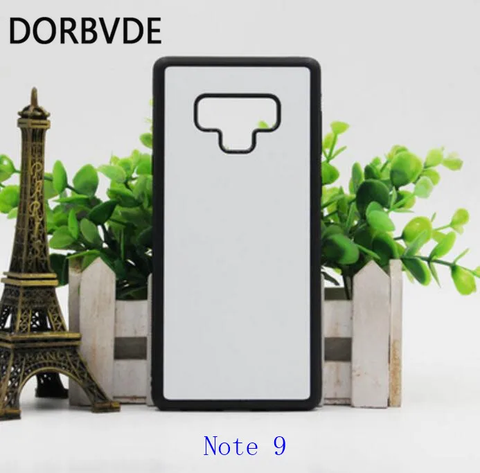 

2D Sublimation Blank TPU+PC rubber Case for Samsung Note 9 with Aluminum Inserts 50pcs/lot