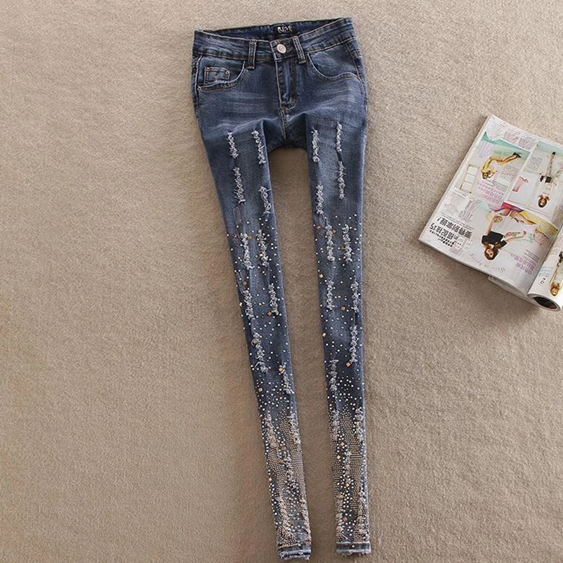 jeans torn style