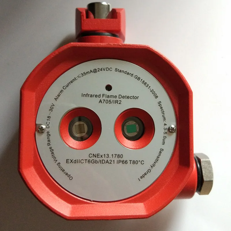 Сухой контакт взрывозащищенные двойное инфракрасный детектор пламени A705IR2 пожарной сигнализации релейный выход неисправности реле IR2 EXdIICT6