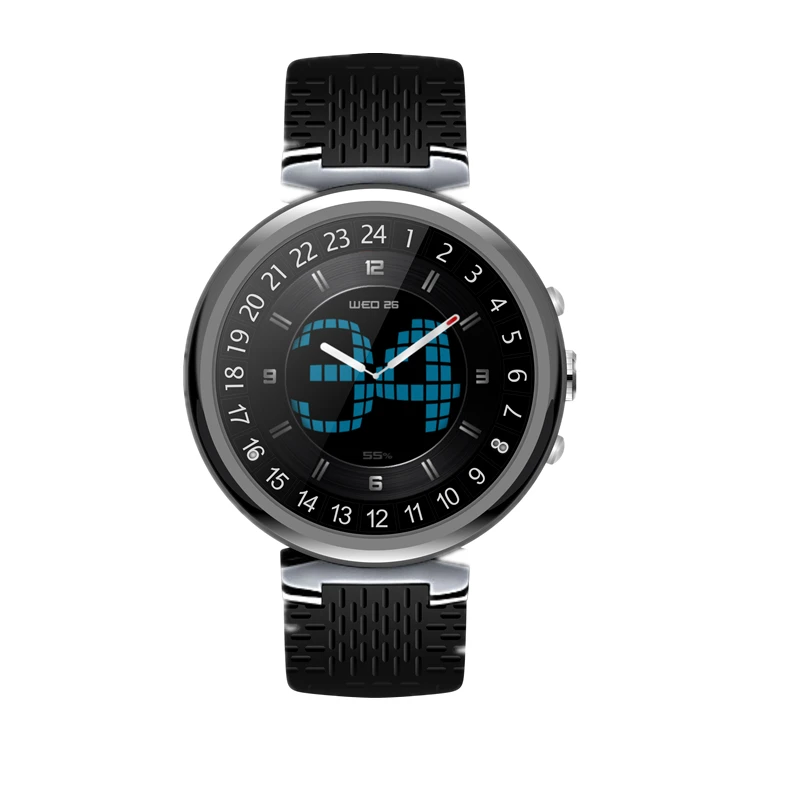 

New arrival Android 5.1 1.3inch Screen 3G Smartwatch Phone MTK6580 Quad Core 2GB/16GB GPS Pedometer Smart Watch Men VS KW88pro