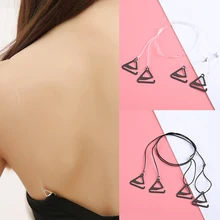 1 пара, Женский Регулируемый бюстгальтер, ремень, вечерние платья, нижнее белье, невидимые ремни, тонкие, черные, прозрачные, летние, бюстгальтер, жилет, аксессуары