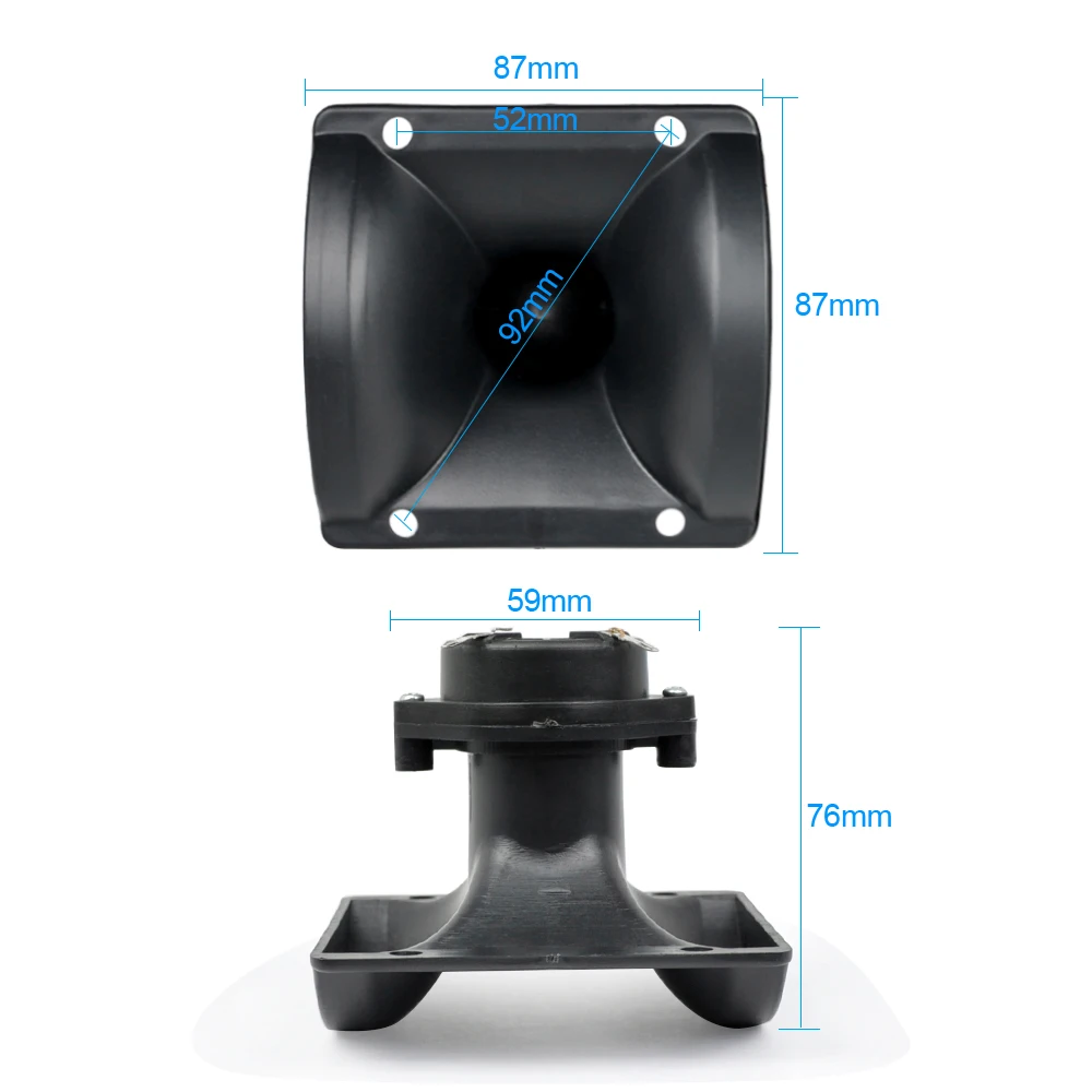 AIYIMA 2Pcs Piezoelectric Tweeter 87*87MM Loudspeaker Treble Audio Speaker Piezo Tweeter Driver Head