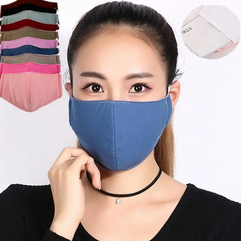 

Men women fashion mouth mask Bacteria proof mask PM2.5 filter protection Cycling Wearing Windproof Anti-Dust Mouth Face Masks