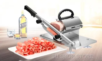 

Automatic Feed Meat Lamb Slicer Home Meat Machine Commercial Fat Cattle Mutton Roll Frozen Meat Grinder Planing Machine