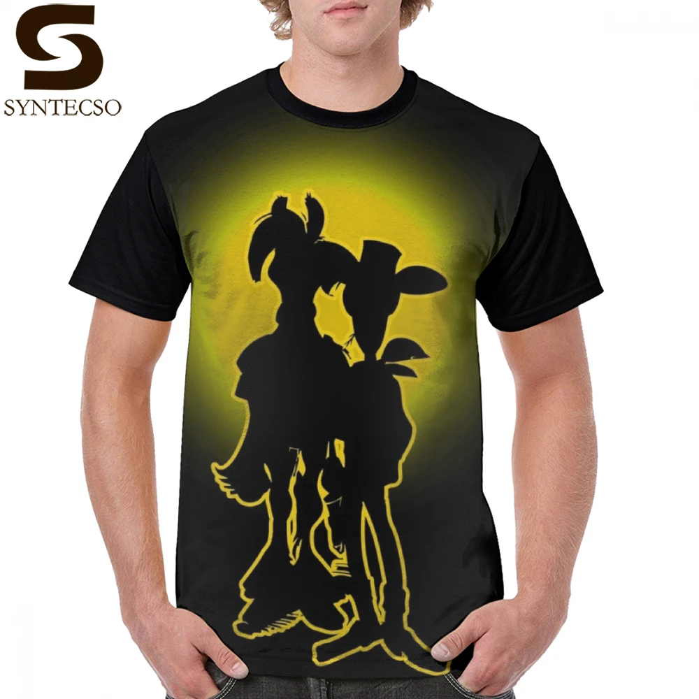 ラッキールークtシャツ影男tシャツポリエステル楽しいグラフィックtシャツオーバーサイズ男性半袖ファッショングラフィックtシャツ Tシャツ Aliexpress