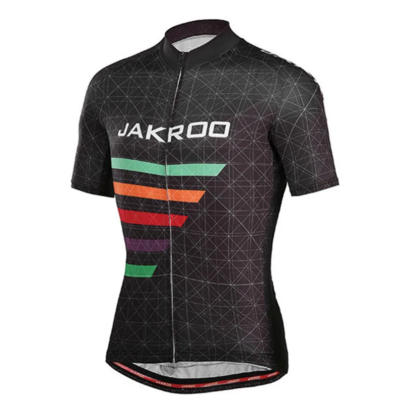 

Jakroo S-3XL RAINBOW Men Short Sleeve Cycling Jersey Pro Breathable Quick-dry Competition Outdoor Cycling Clothing New
