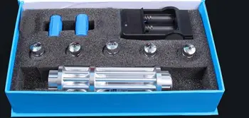 

High Power Military Blue Laser Pointer 200w 200000m 450nm Focusable light Burning Match/Dry Wood/Black/Burn cigarettes+5 Caps