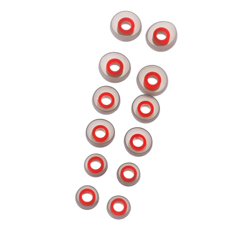 

JINSHENGDA 6 Pairs(S/M/L) Universal Silicone Eartips Earbuds Replacement For Earphone Headphone