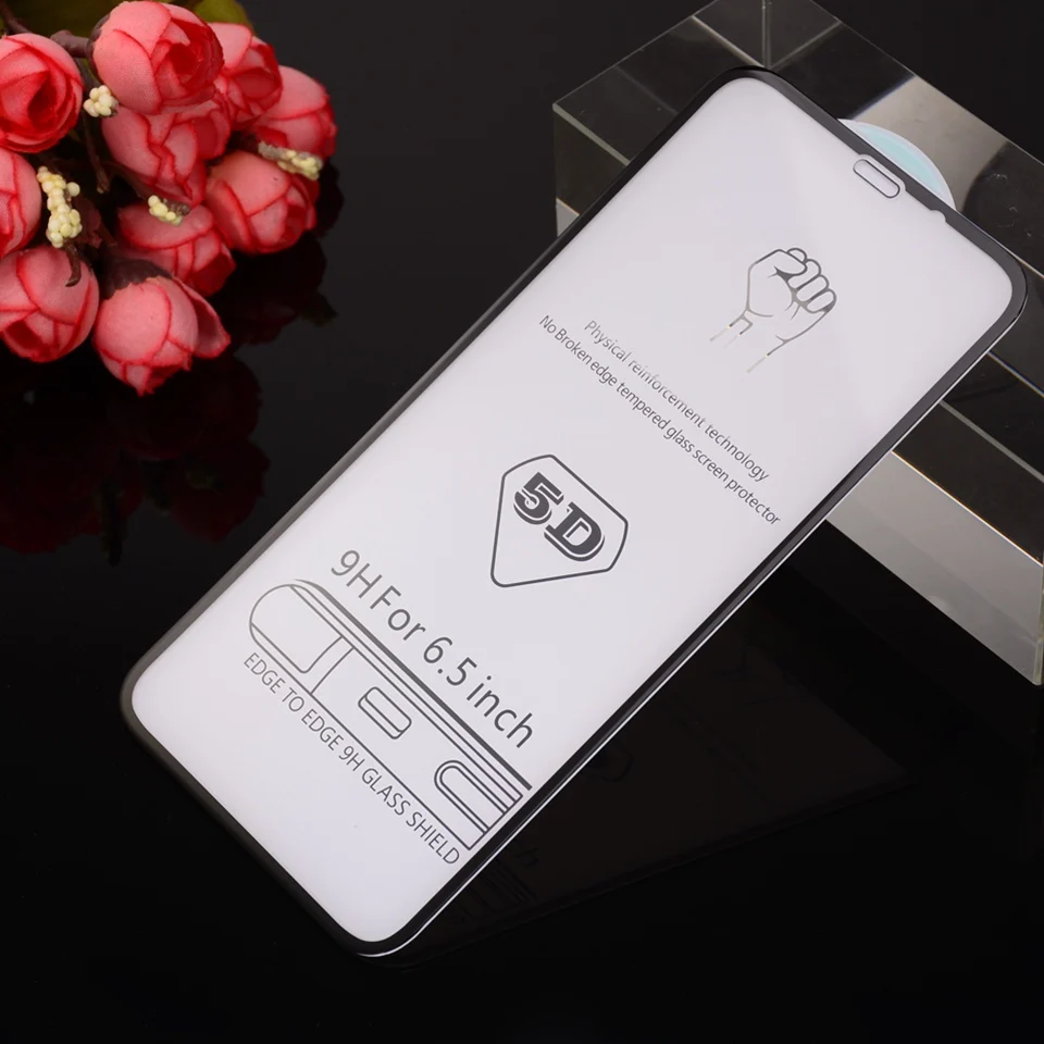 5D Full Cover Tempered Glass For iPhone XS Max Xr X 6 6s 7 8 Plus Screen Protective Glass iPhonexs Max iPhonex iPhone7 Plus Film (10)