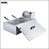 XEOLEO Electric Deep Fryer 12L Commercial Stainless Steel French KFC Fries Double Baskets Kitchen Mechine Food Processor 1