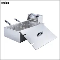 XEOLEO Electric Deep Fryer 12L Commercial Stainless Steel French KFC Fries Double Baskets Kitchen Mechine Food Processor 1