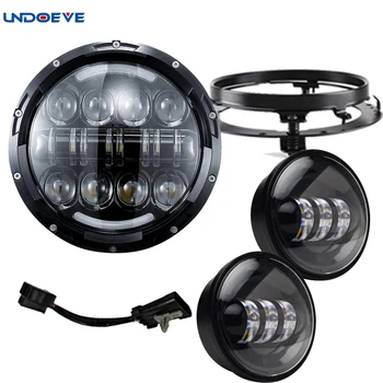 

7 Inch For Motorcycles LED headlight 4.5 inch fog lamps + 7 inch bracket For Motorcycles Light Set.