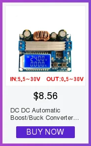 Бустер постоянного тока преобразователь силовой модуль 1,2-24 В Регулируемый вольтметр питания