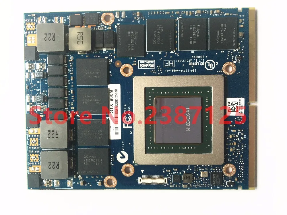 Видеокарта GTX980M GTX 980M 100% Новая графическая карта GPU 8 ГБ GDDR5 для Alienware Clevo GTX980 замена