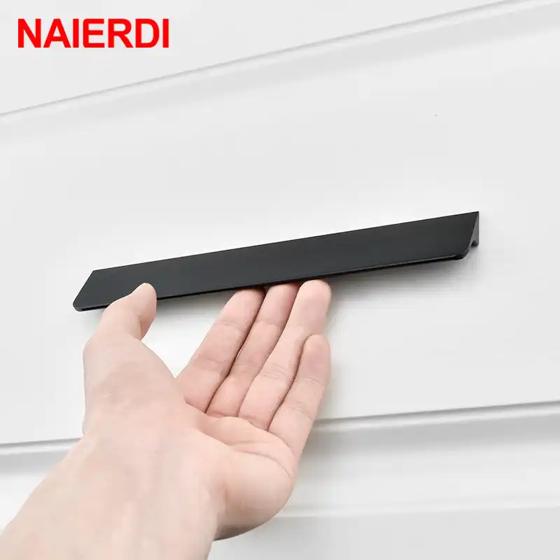 aleaci/ón de zinc 128 mm barra de armario de cocina Juego de 10 tiradores y tiradores de puerta de armario de color negro mate NUZAMAS de centro a centro 166 mm de largo