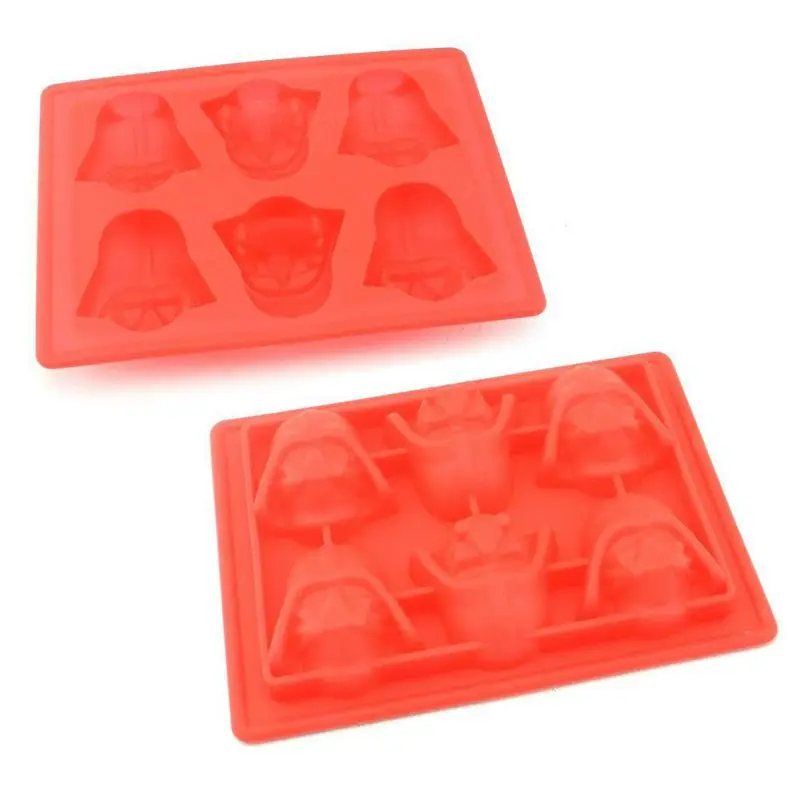 Lovely Star Wars Ice Tray Silicone Mold Ice Cube Tray Chocolate Mould Death Star Darth Vader R2D2 Hans Solo Falco