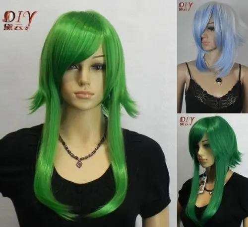 Xd J001522 Women Straight Hair Full Anime Cosplay Wig 3 Colors Front Long  Back Short Wig Can Choose - Unknown - AliExpress