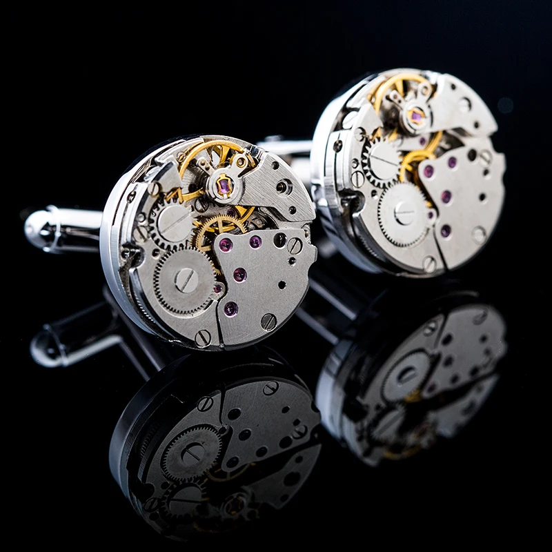 KFLK brand high quality mechanical cufflinks mens silvery cuff links wedding gift French shirt button New arrival guests