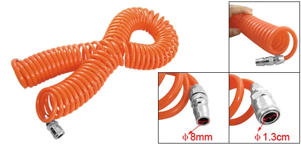 Pneumatic Air Brake 15M Spiral Hose Tube 8mm x 5mm