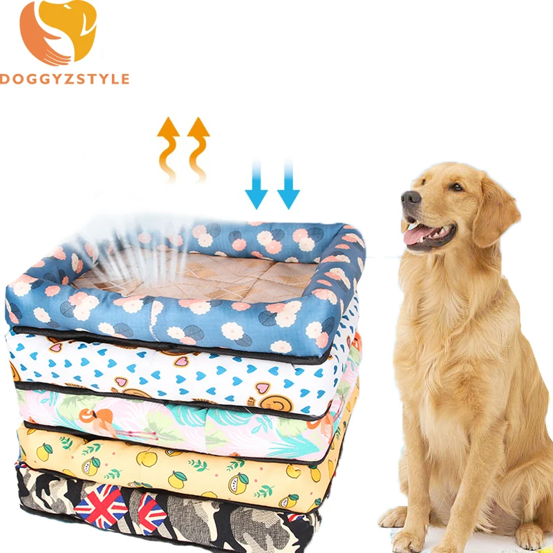 

Summer Pet Dog Mat House Puppy Cat Cool Pads Bed Cartoon Cooling Sleeping Kennel House For Small Large Dogs Chihuahua Cushion