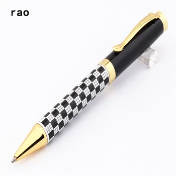 

high quality White and black checkerboard Business office Ballpoint Pen