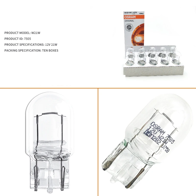 Вспомогательный автомобильный светильник OSRAM 10 шт. вспомогательная лампа T20