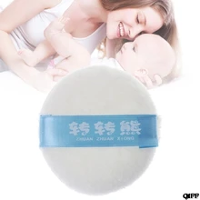 Детский пуховый тальк для тела, супер мягкий смешанный хлопок, моющийся многоразовый уход за новорожденными, уход за ребенком, губка для ванной, Косметика для макияжа