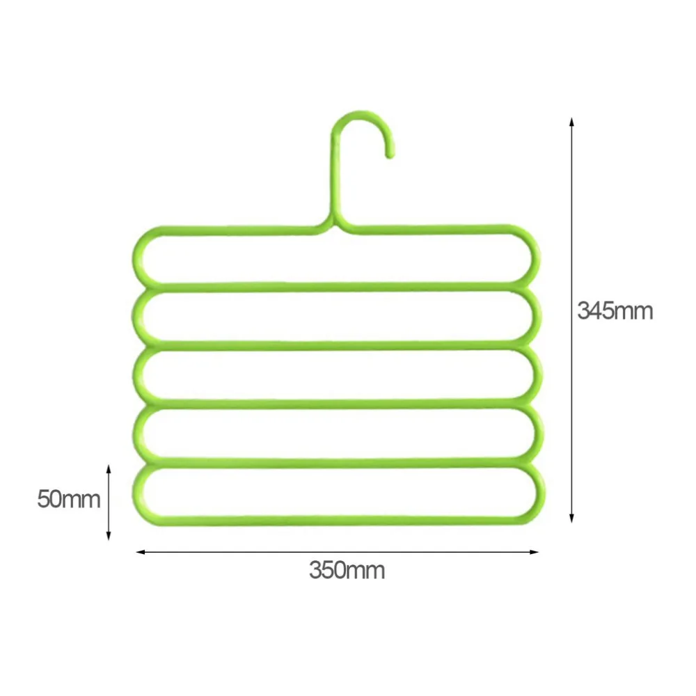 Противоскользящая Волшебная вешалка для брюк из нержавеющей стали многофункциональные штаны держатель для ремня в шкаф стойка s-типа 5 слоев Экономия пространства