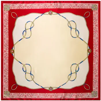 

90*90cm Unisex Square Scarf Hair Tie Band For Business Party Women Elegant Retro Head Neck Silk Satin Scarf female bandana A321
