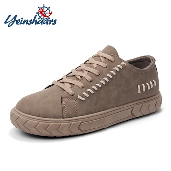 

YEINSHAARS Pig Leather Casual Shoes for Men Luxury Walking Sneakers Men Loafer Shoes Zapatos De Hombre Comfortable Shoe