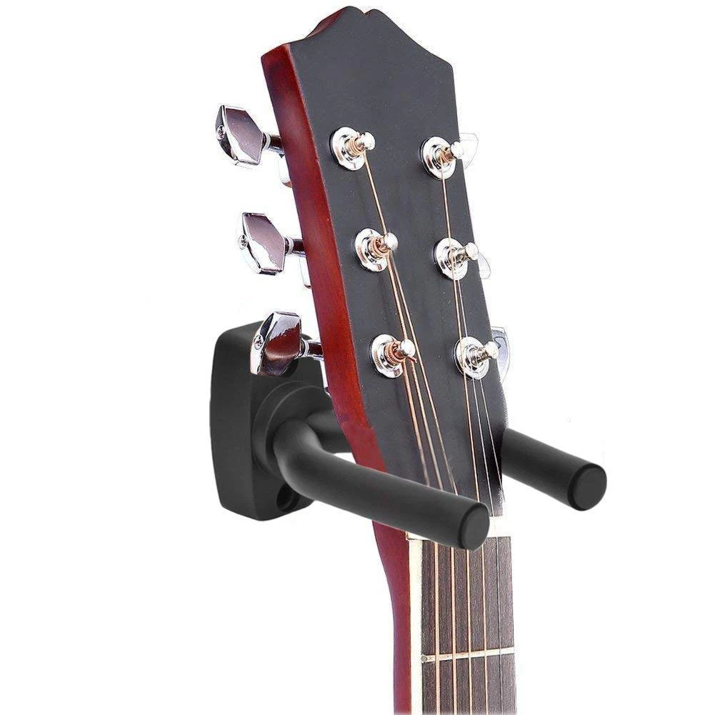 8 x Гитары держатель с крючком настенный дисплей Акустическая гитара подставка миниатюрная гитара укулеле-бас мандолина, банджо настенные кронштейны для Вешалки черный