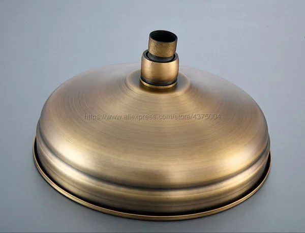 Shower Head Под Старину латунная круглая 8 дюймов насадка для душа с дождевой насадкой и удлинительная труба настенный кронштейн для душа аксессуар для ванной комнаты(стандарт 1/") Nsh052 - Цвет: Shower Head