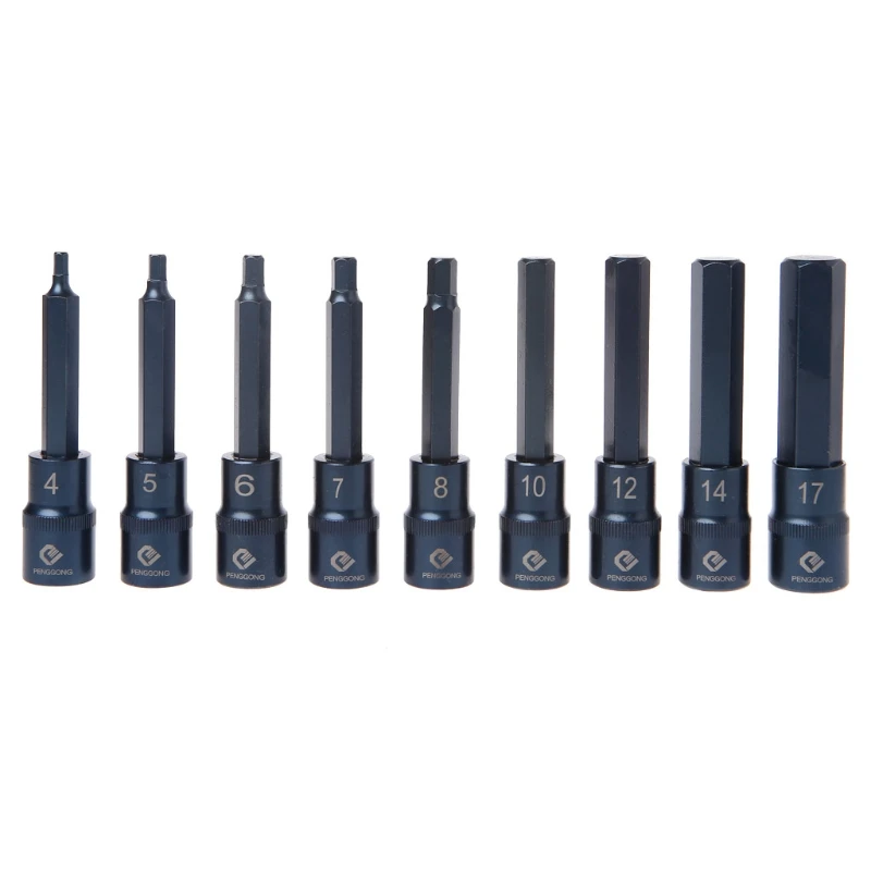 Goedkoop Hexagon Schroevendraaiers Socket Multifunctionele Handgereedschap Boor Handgereedschap Set H4 H5 H6 H7 H8 H10 H12 h14 H17