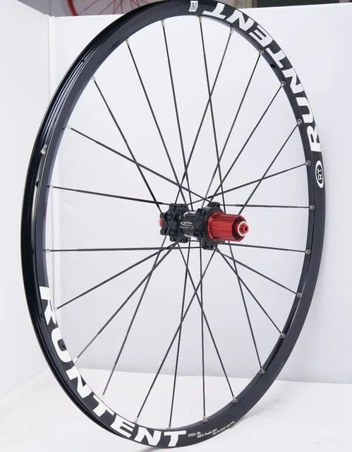 Cheap Authentic RUNTENT RT A6 120 front wheel ring after 25 Bearings wheel set 26 inch wheel mountain