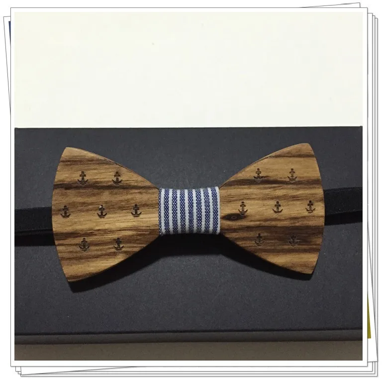 Новое поступление Резьба по дереву Для мужчин с галстуком-бабочкой для вечерние подарок классическая одежда деревянный галстук-бабочка