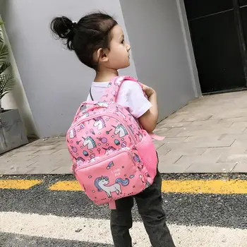 

2019 New Cartoon Backpack Unicorn Print Schoolbag Kindergarten/Primary School Kids Bags Infantil Mochila for Baby Girls