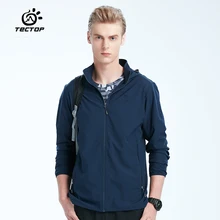TECTOP сезон: весна–лето Для мужчин Защита от солнца-Защитный дышащий тонкое пальто мужской открытый спортивные эластичные Пальто для будущих мам Пеший Туризм Рыбалка Куртки S-3XL