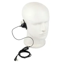 Retevis K-316 D Forme 2Pin Crochet D’oreille Casque Microphone Pour Kenwood Retevis H777 Baofeng UV-5R Talkie Walkie C9031