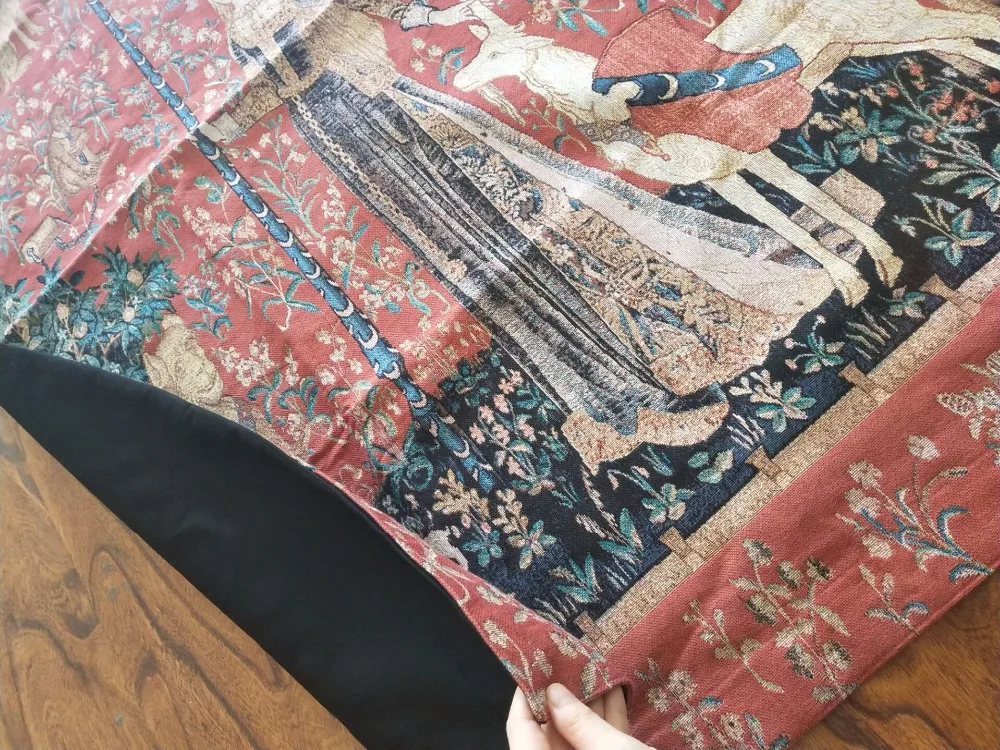 Домашний текстиль украшения Единорог осязание Бельгии средневековый гобелен настенный 140 см x 107 см pt-67