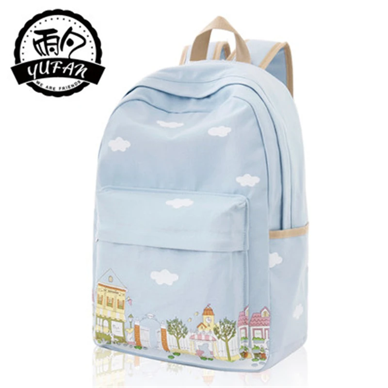 Newest Fresh Soft Canvas Polyester Preppy Style Women Backpack for Teenage Girls Bag Mochila Bts Mochila