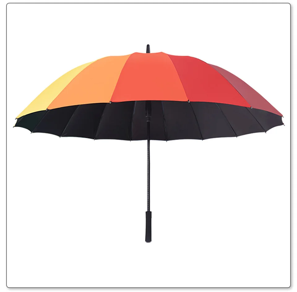 Long Handle Umbrella Male Female 111cm 24K Large Umbrella Windproof Man Woman Waterproof For Sunny And Rain   (12)