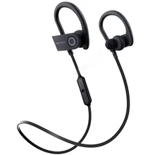 Ersuki Sports Bluetooth Headphones Stereo wireless Earphones 4.1 Anti-sweat Headset Microphone Noise-cancelling Earbud