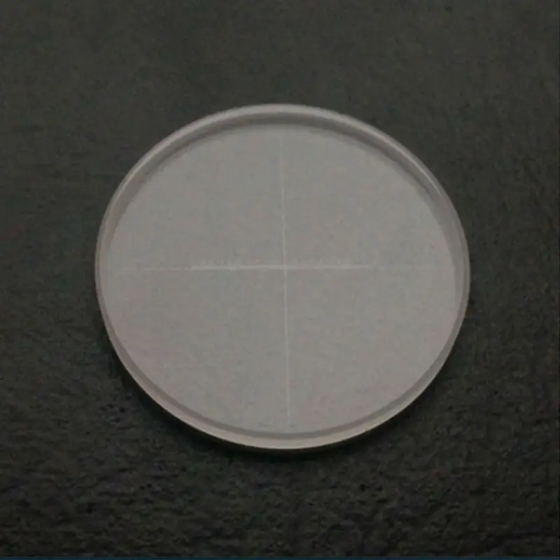 

DIV=0.05 mm Microscope Eyepiece Micrometer Calibration Slide Ocular Reticle Vertical Line Horizontal Ruler 5-0-5 Diameter 20 mm